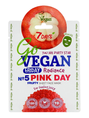 Тканевая маска Go Vegan Friday Pink Day