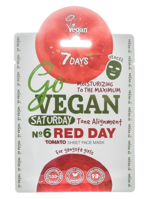 Тканевая маска Go Vegan Saturday Red Day