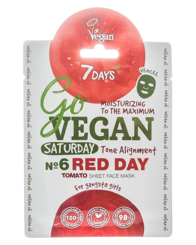 Тканевая маска Go Vegan Saturday Red Day