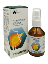 Спрей для горла прополисный Taiga