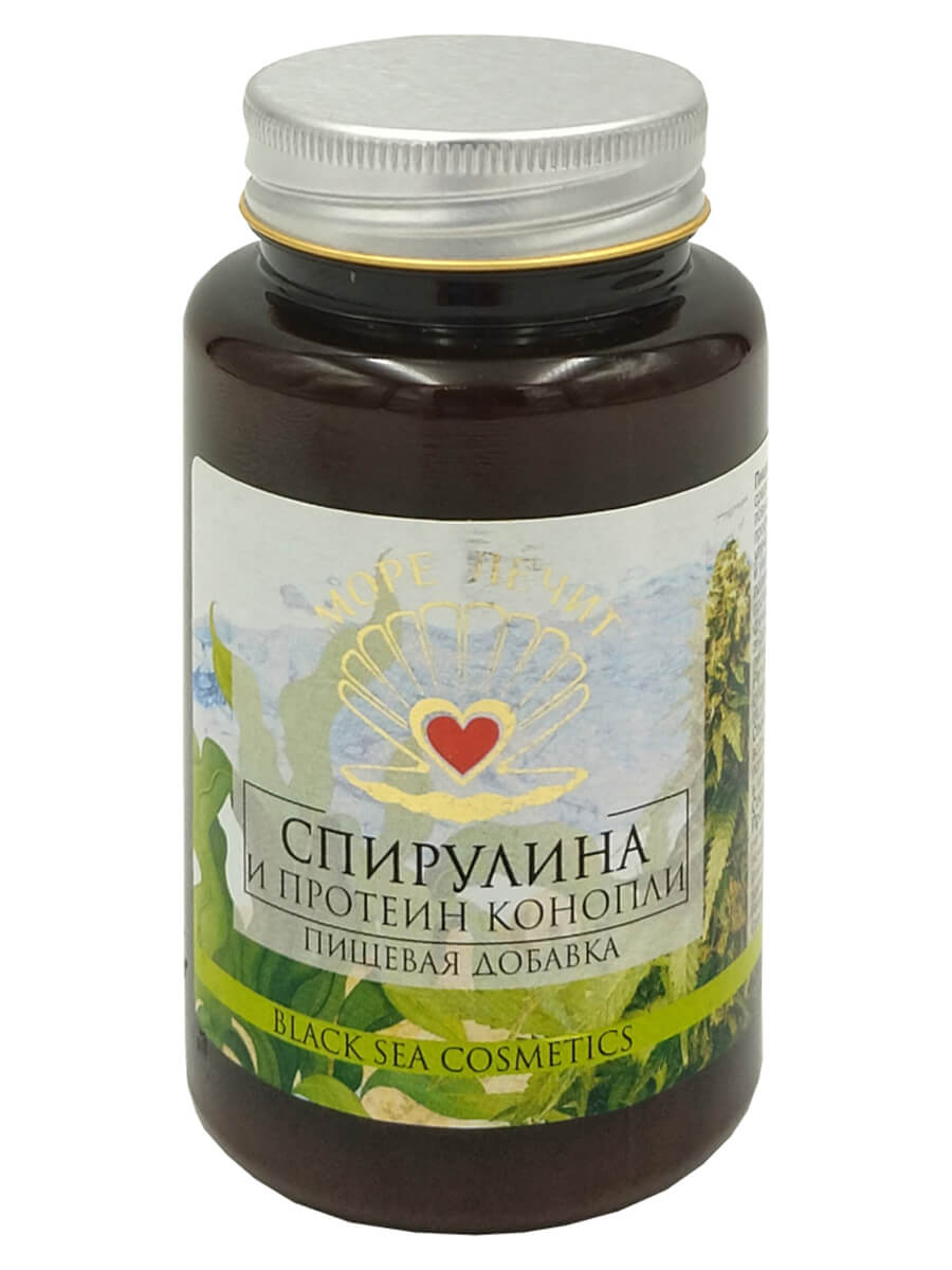 Пищевая добавка Спирулина и протеин конопли